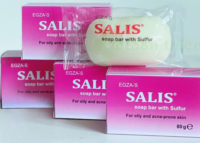 Xà phòng giúp làm sạch và tẩy nhờn da SALIS Soap Bar (hộp 80g)