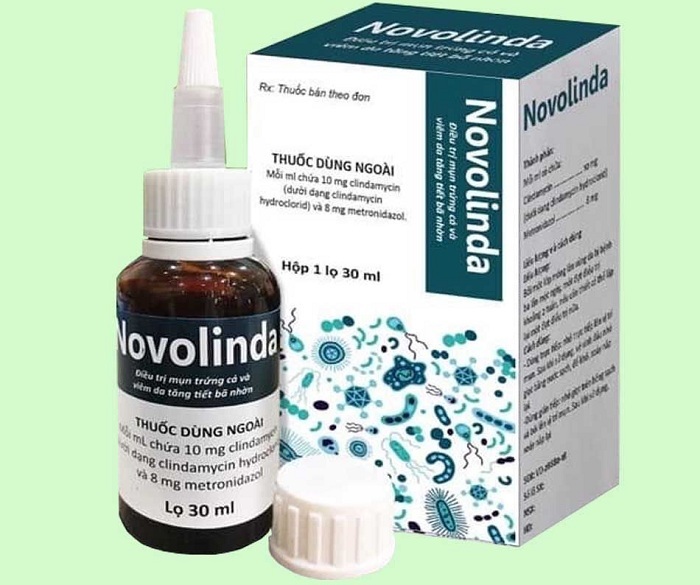 Dung dịch Novolinda CPC1 Hà Nội điều trị bệnh trứng cá, viêm nang lông (30ml)