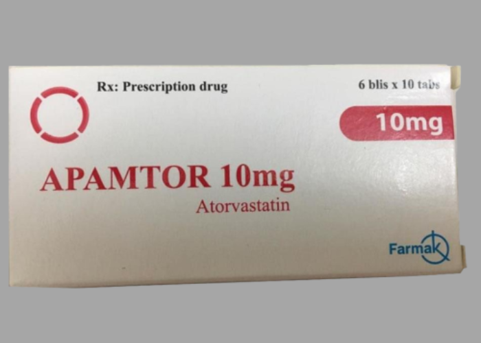 Atorvastatin 10mg Farmak JSC điều trị tăng cholerterol trong máu (6 vỉ x 10 viên)