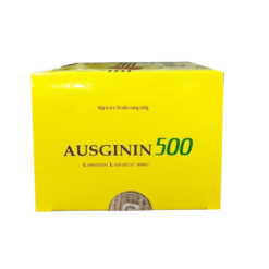 Ausginin 500mg Nam Hà điều trị những bệnh lý về gan gây tăng amoniac trong máu (6 vỉ x 10 viên)