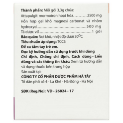 Bột pha uống Maltagit 2500mg/500mg Hà Tây điều trị triệu chứng đau thực quản - dạ dày, tá tràng (30 gói)