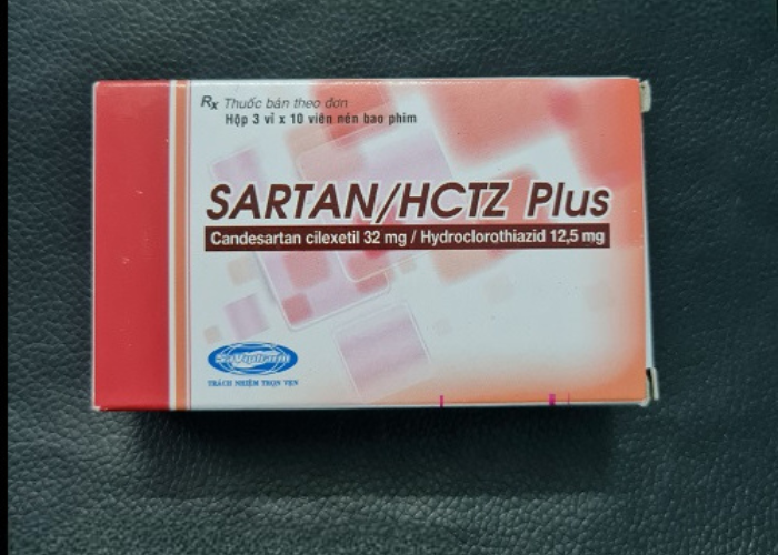 Sartan/HCTZ Plus 32mg/12,5mg Savi điều trị bệnh tăng huyết áp ở người trưởng thành (3 vỉ x 10 viên)