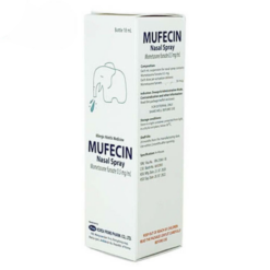 Chai thuốc xịt mũi Mufecin Nasal Spray 18ml Korea Prime điều trị viêm mũi dị ứng theo mùa và quanh năm