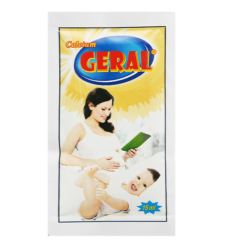 Hỗn dịch uống Calcium Geral 15ml Usa - Nic Pharma dùng hỗ trợ cho trẻ em còi xương, chậm lớn (20 gói)