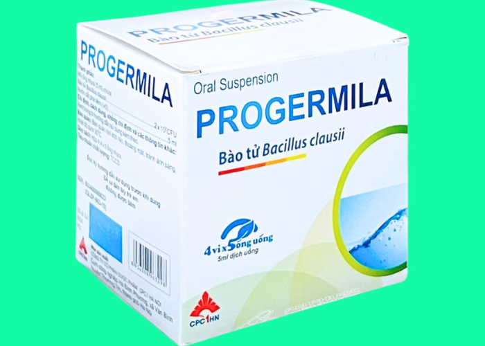 Hỗn dịch uống Progermila 5ml CPC1HN điều trị và phòng ngừa rối loạn hệ vi sinh vật đường ruột (4 vỉ x 5 ống)