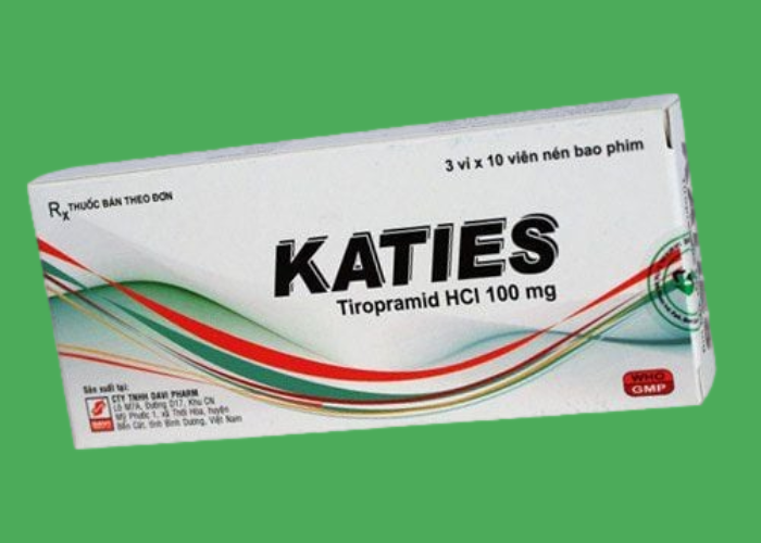 Katies 100mg Davipharm giúp giảm các cơn đau co thắt hiệu quả (3 vỉ x 10 viên)