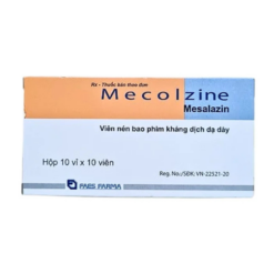 Viên nén Mecolzine Faes Farma 500mg điều trị cấp tính viêm loét trực tràng (10 vỉ x 10 viên)