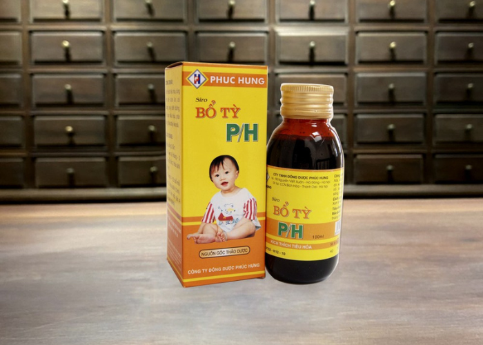 Siro Bổ Tỳ Phúc Hưng kích thích tiêu hóa cho trẻ chán ăn, còi xương (100ml)