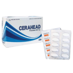 Thuốc Cerahead 800mg Davipharm điều trị chóng mặt, suy giảm trí nhớ (6 vỉ x 10 viên)