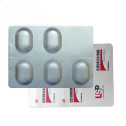 Thuốc điều trị nhiễm khuẩn Cefurich 500mg USP (2 vỉ x 5 viên)