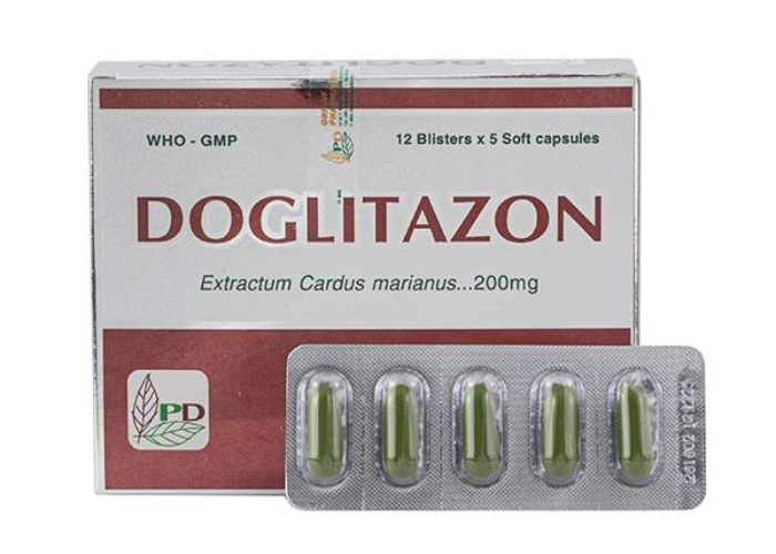 Thuốc Doglitazon 200mg Phương Đông điều trị rối loạn tiêu hóa, giải độc gan (12 vỉ x 5 viên)