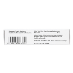 Thuốc Friburine 80mg Pymepharco điều trị acid uric, gout (3 vỉ x 10 viên)