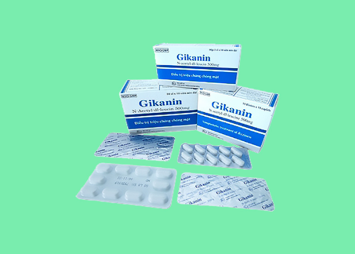 Thuốc Gikanin 500mg Khapharco điều trị chứng chóng mặt (10 vỉ x 10 viên)