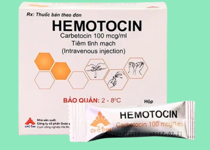 Thuốc Hemotocin 100mcg/1ml CPC1 Hà Nội điều trị xuất huyết hậu sản và ngăn ngừa mất trương lực cơ