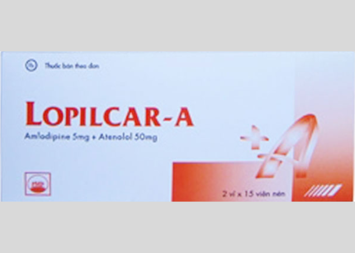 Thuốc Lopilcar Pymepharco điều trị tăng huyết áp (Hộp 2 vỉ X 15 viên)