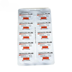 Thuốc Nerazzu-plus 100mg/25mg Davipharm giảm nguy cơ đột quỵ và điều trị tăng huyết áp (Hộp 3 vỉ x 10 viên)