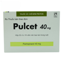 Thuốc Pulcet 40mg NobelFarma điều trị trào ngược dạ dày – thực quản (2 vỉ x 14 viên)
