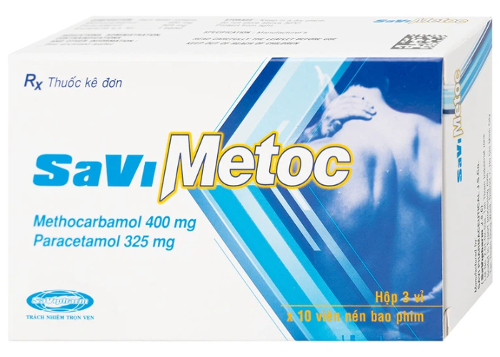 Thuốc SaViMetoc giảm đau do co thắt cơ (3 vỉ x 10 viên)