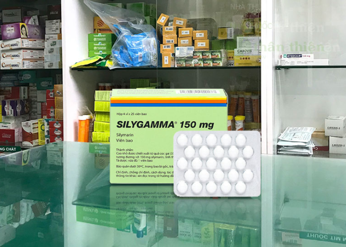 Thuốc Silygamma Worwag 150mg điều trị viêm gan mãn tính, xơ gan (4 vỉ x 25 viên)