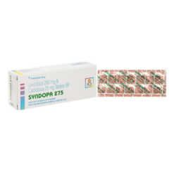 Thuốc Syndopa 275 Sun Pharma điều trị triệu chứng bệnh Parkinson (5 vỉ x 10 viên)