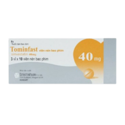 Thuốc Tominfast 40mg Extra điều trị ngăn ngừa bệnh mạch vành (3 vỉ x 10 viên)