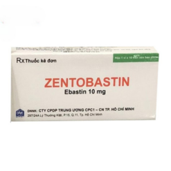 Thuốc Zentobastin 10mg Nexus Pharma điều trị viêm mũi dị ứng, mày đay (1 vỉ x 10 viên)