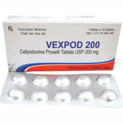 Vexpod 200 Akums Drugs điều trị nhiễm khuẩn (1 vỉ x 12 viên)