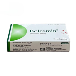 Viên Belesmin 500mg PHIL Inter Pharma điều trị nấm âm đạo do Candida albicans (Hộp 1 vỉ x 6 viên)