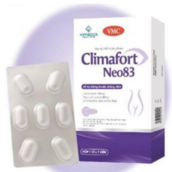 Viên đặt hỗ trợ phụ khoa Climafort Neo83 hộp 1 vỉ x 7 viên