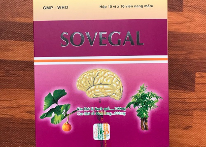 Viên nang điều trị suy tuần hoàn não, suy giảm trí nhớ Sovegal Phương Đông (10 vỉ x 10 viên)