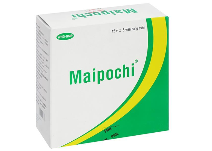 Viên nang mềm Maipochi Phil Inter Pharma điều trị thiếu magnesi, vitamin E (12 vỉ x 5 viên)