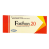 Viên nén bao phim Fasthan 20 20mg Savi điều trị rối loạn lipid máu, dự phòng biến cố tim mạch điều trị hạ Cholesterol máu (Hộp 3 vỉ x 10 viên)