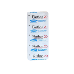 Viên nén bao phim Fasthan 20 20mg Savi điều trị rối loạn lipid máu, dự phòng biến cố tim mạch điều trị hạ Cholesterol máu (Hộp 3 vỉ x 10 viên)