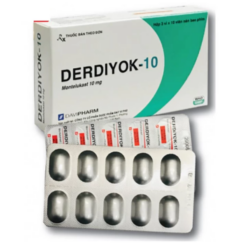 Viên nén Davipharm Derdiyok điều trị hỗ trợ bệnh hen mạn tính - 10mg (Hộp 3 vỉ x 10 viên)