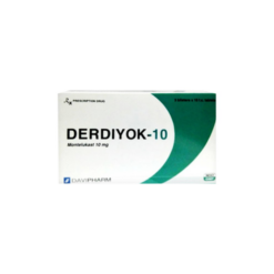 Viên nén Derdiyok 10mg Davipharm điều trị hỗ trợ bệnh hen mạn tính (Hộp 3 vỉ x 10 viên)