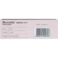Viên nén Mucosta tablets 100mg Otsuka điều trị loét dạ dày, viêm niêm mạc dạ dày (10 vỉ x 10 viên)