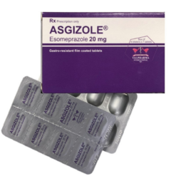 Thuốc Asgizole 20mg Valpharma điều trị loét dạ dày - tá tràng lành tính, hội chứng Zollinger - Ellison (4 vỉ x 7 viên)