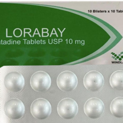 Thuốc Lorabay 10mg Khapharco giảm các triệu chứng của bệnh viêm mũi dị ứng và mày đay dị ứng.