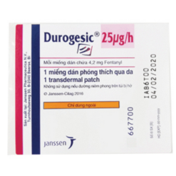 Durogesic 50mcg/h – 25mcg/h miếng dán giảm đau (Hộp 5 miếng)