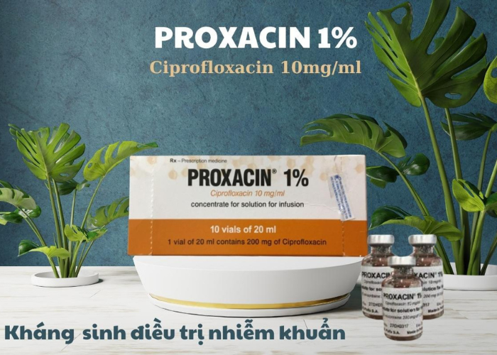 Proxacin 1% 20ml Polfa Warszawa kháng sinh điều trị nhiễm khuẩn (Hộp 10 lọ)