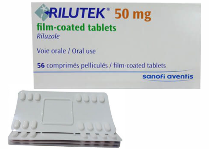 Rilutek 50mg Sanofi điều trị bệnh xơ cột bên teo cơ (ALS -amyotrophic lateral sclerosis) (4 vỉ x 14 viên)