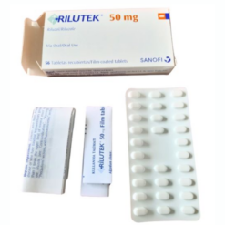 Rilutek 50mg Sanofi điều trị bệnh xơ cột bên teo cơ (ALS -amyotrophic lateral sclerosis) (4 vỉ x 14 viên)