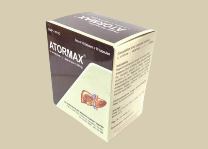 Thuốc Atormax 100 Armephaco điều trị viêm gan (10 vỉ x 10 viên)