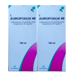 Thuốc Auropodox 40 điều trị các bệnh nhiễm khuẩn đường hô hấp (Hộp 1 lọ 100ml)