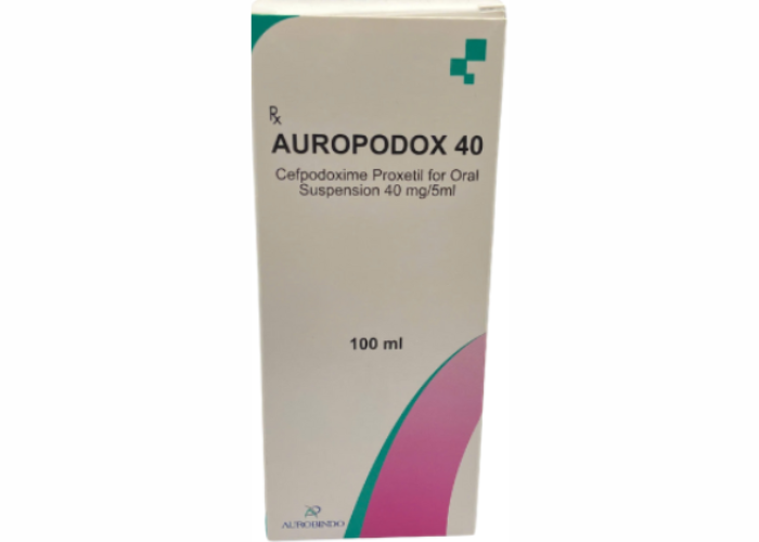 Thuốc Auropodox 40 điều trị các bệnh nhiễm khuẩn đường hô hấp (Hộp 1 lọ 100ml)