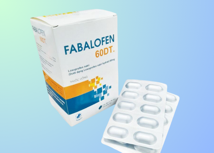 Thuốc Fabalofen 60 DT Pharbaco giảm đau, kháng viêm chấn thương, rối loạn viêm đường hô hấp (Hộp 10 vỉ x 10 viên)