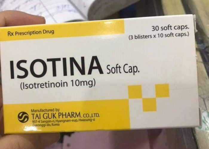 Thuốc Isotina Soft Cap 10mg Tai Guk Pharm trị mụn trứng cá (3 vỉ x 10 viên)