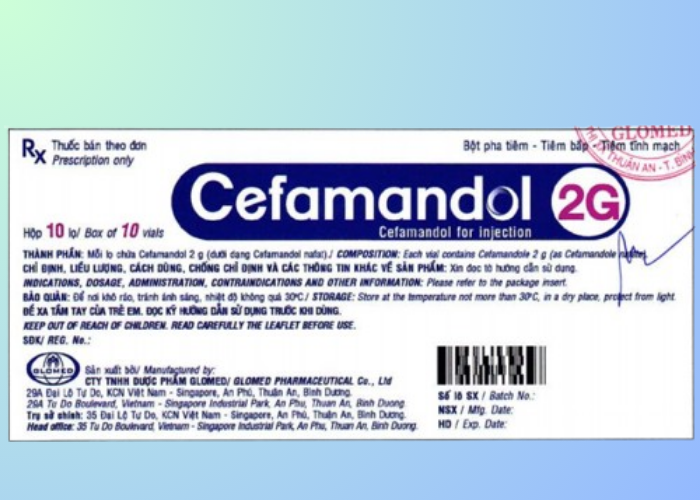 Thuốc Cefamandol 2g Imexpharm điều trị nhiễm khuẩn (Hộp 10 lọ)