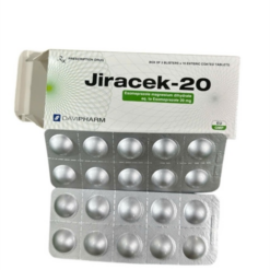 Thuốc Jiracek-20 Davipharm điều trị viêm loét dạ dày, trào ngược dạ dày (Hộp 3 Vỉ x 10 Viên)