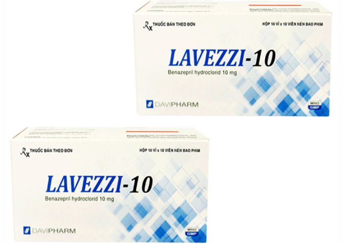Thuốc Lavezzi-10 điều trị tăng huyết áp (Hộp 10 vỉ x 10 viên)
